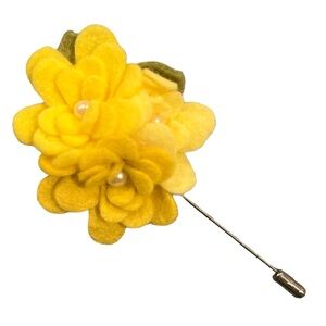 NEW Felt Flower Bouquet Lapel Pin